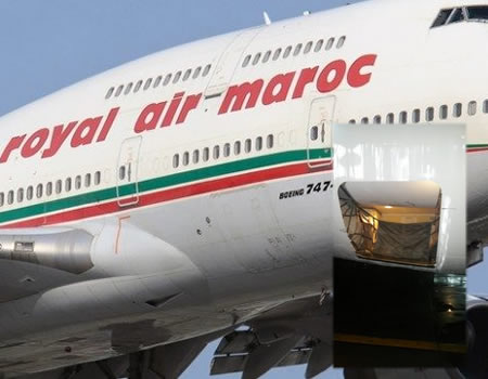 Air Maroc’s flight lands with open baggage cabin at Lagos airport