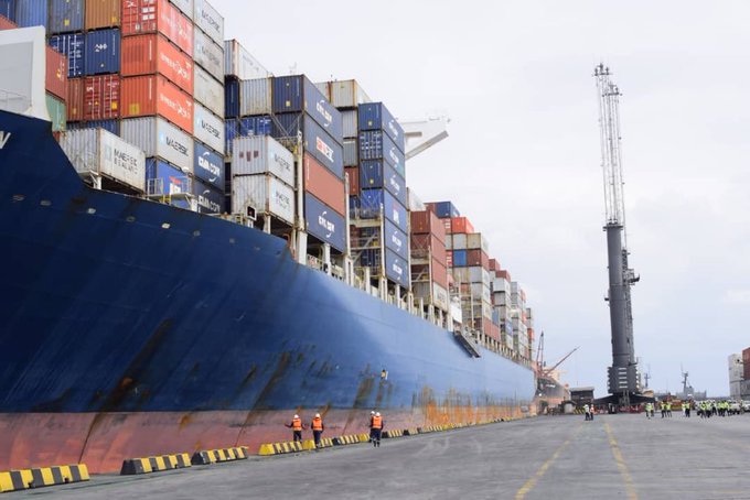 Largest container ship berths in Nigeria