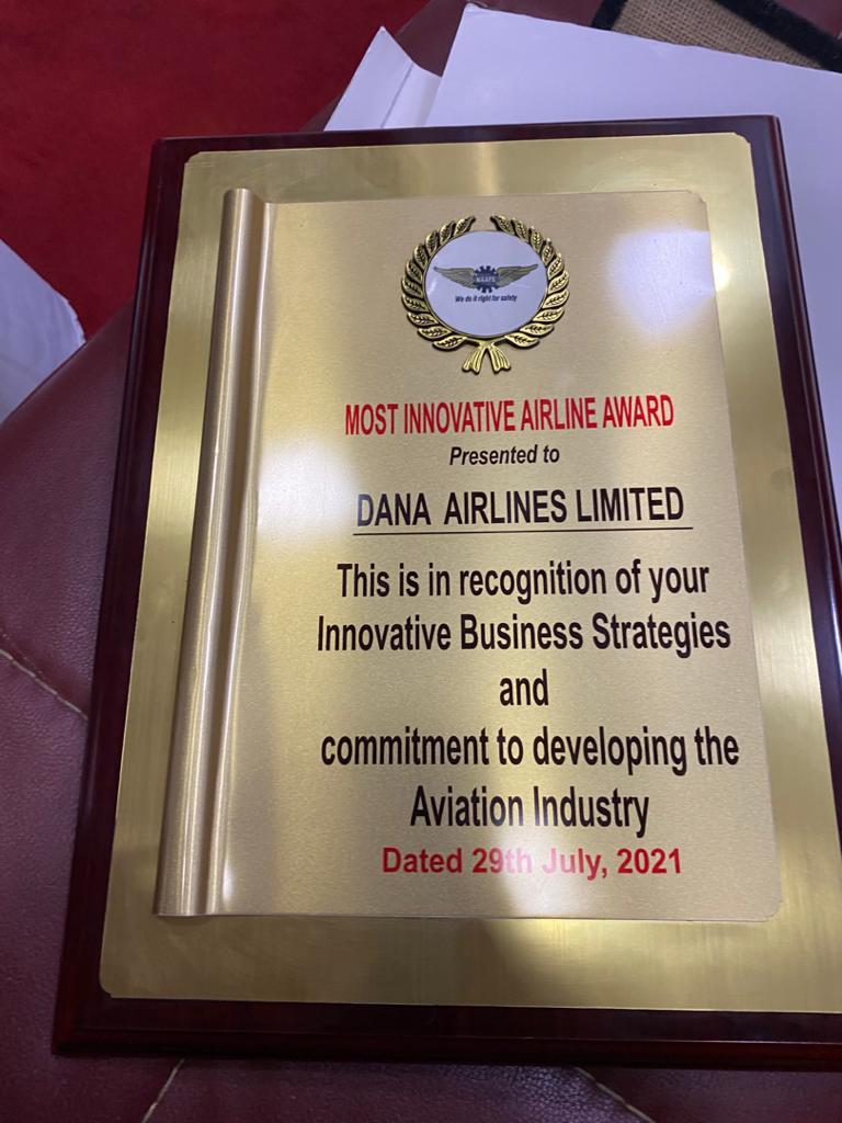 Dana Air wins NAAPE’s Most Innovative Airline Award