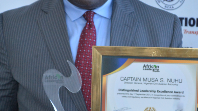 Capt. Musa Nuhu of Nigeria’s CAA bags Leadership Award of Excellence