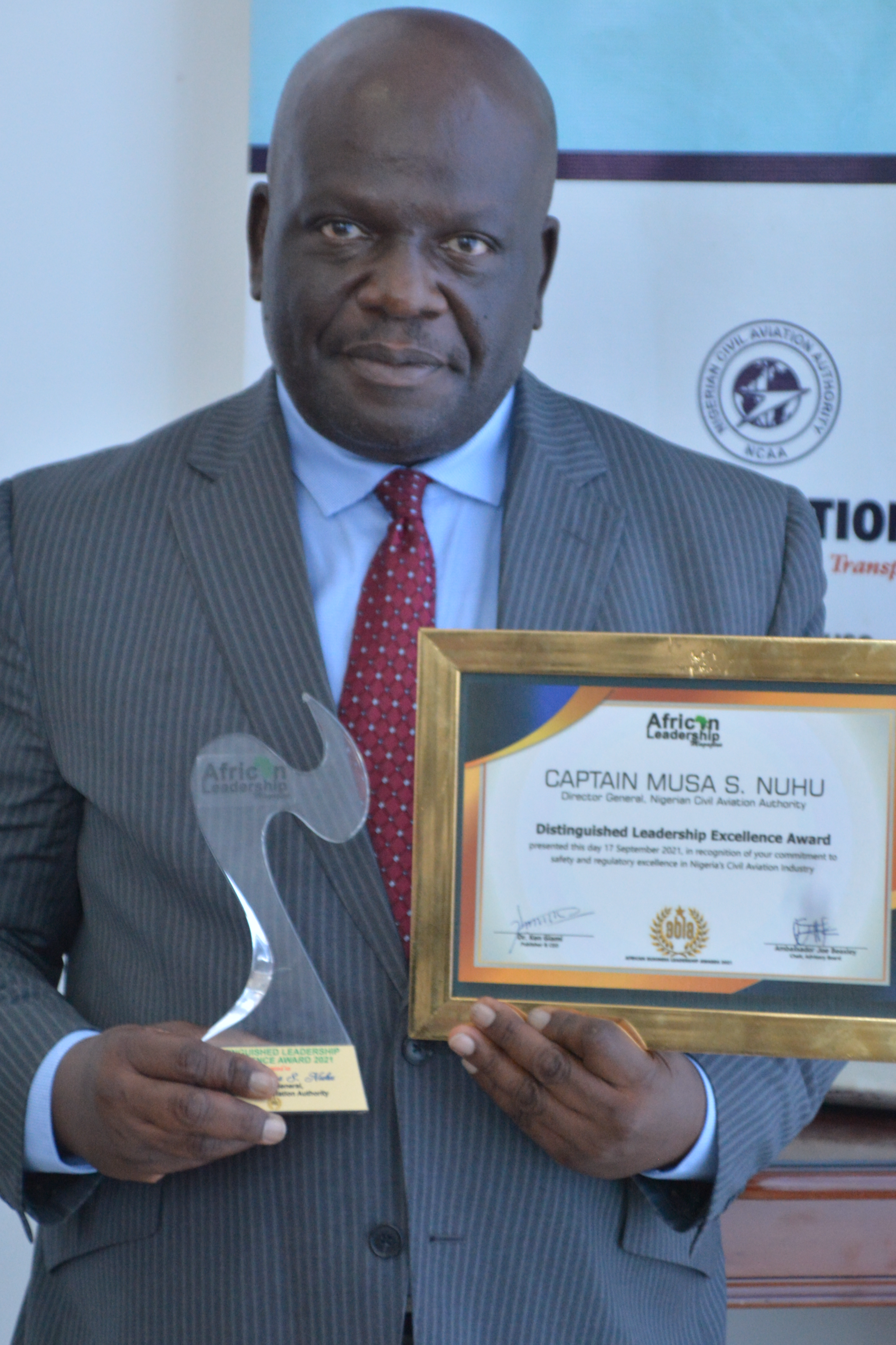 Capt. Musa Nuhu of Nigeria’s CAA bags Leadership Award of Excellence