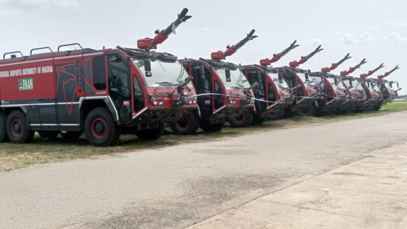 PhotoNews: Sirika commissions 10 firefighter vehicles worth N12bn in Lagos