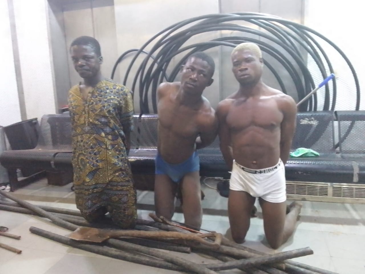 Again, another set of suspected cable thieves arrested at Lagos airport