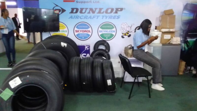 AMSL displays quality Dunlop aircraft tyres, other accessories at 7th Aviation Africa Summit