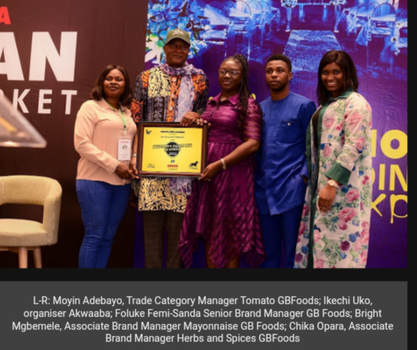 GB Foods wins award for Best Party Jollof Mix in Africa at 19th Akwaaba Travel Market 