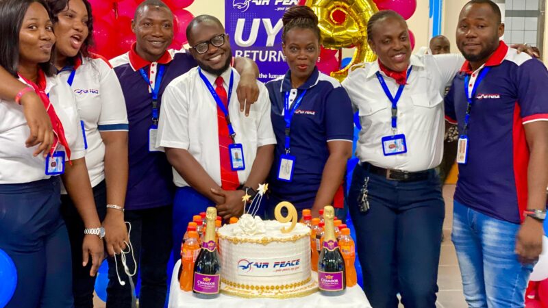 Air Peace celebrates 9th anniversary, gifts customers flight tickets