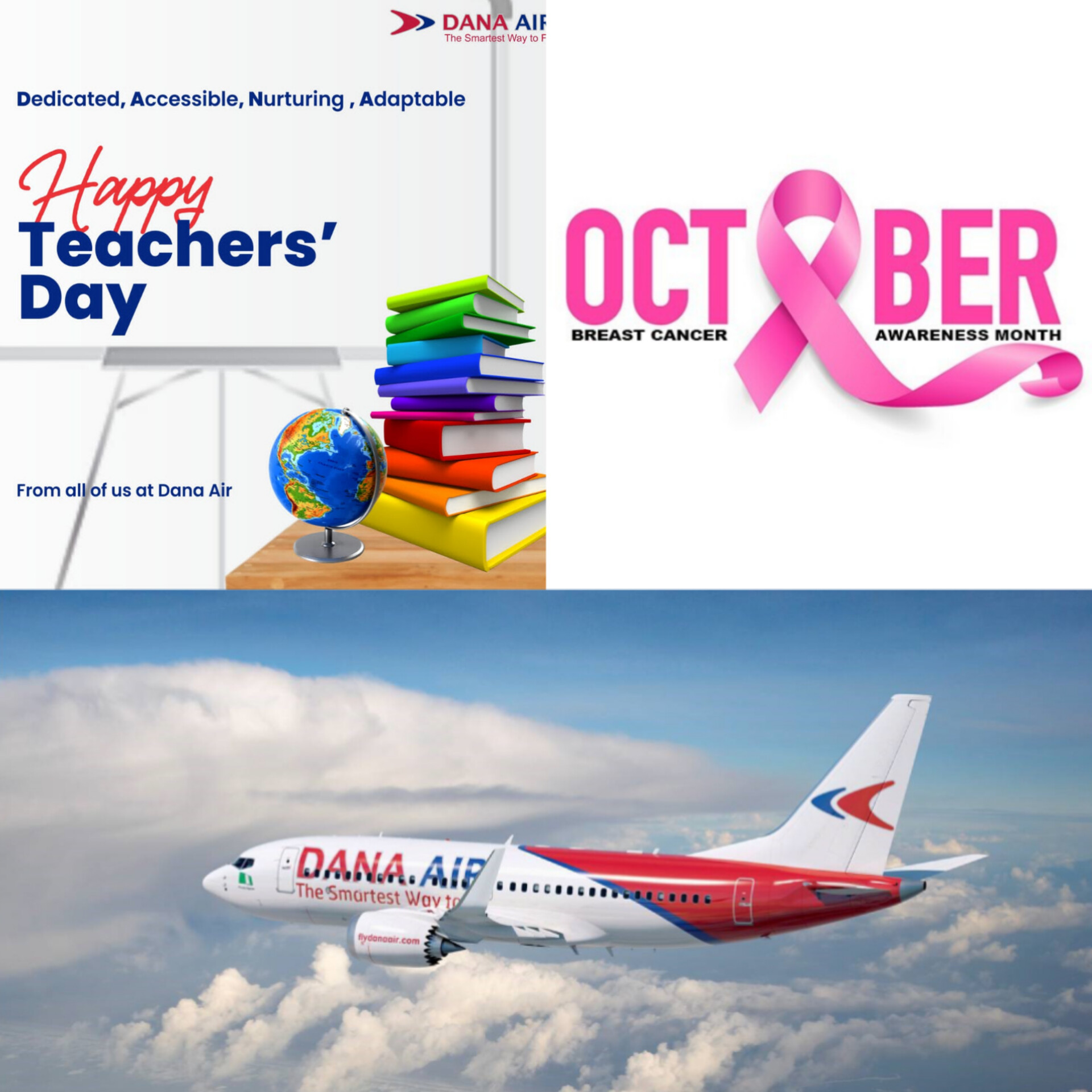 Dana Air raises awareness for breast cancer in Nigeria, hails teachers