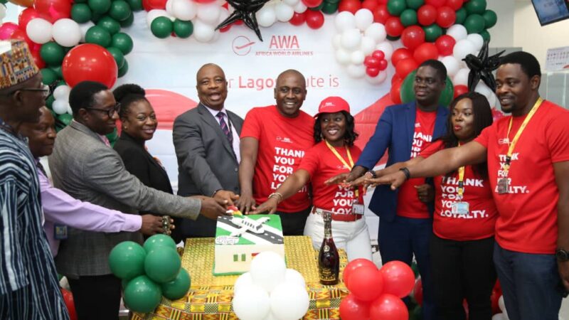 Africa World Airlines marks one decade of success on Lagos–Accra route, rewards loyal customers 