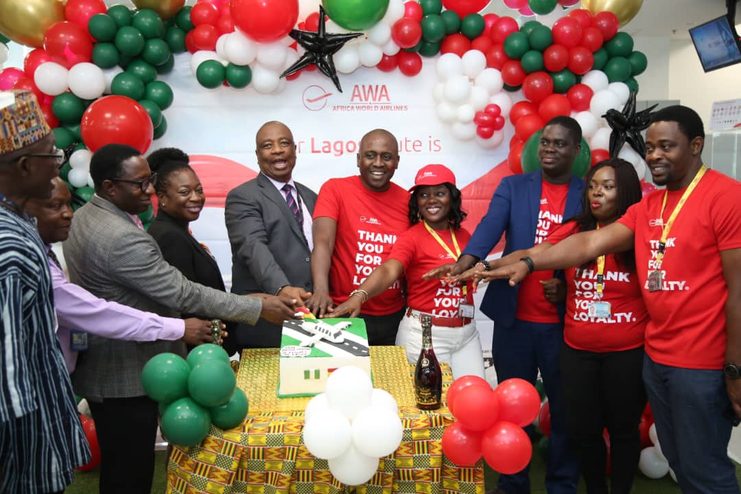 Africa World Airlines marks one decade of success on Lagos–Accra route, rewards loyal customers 