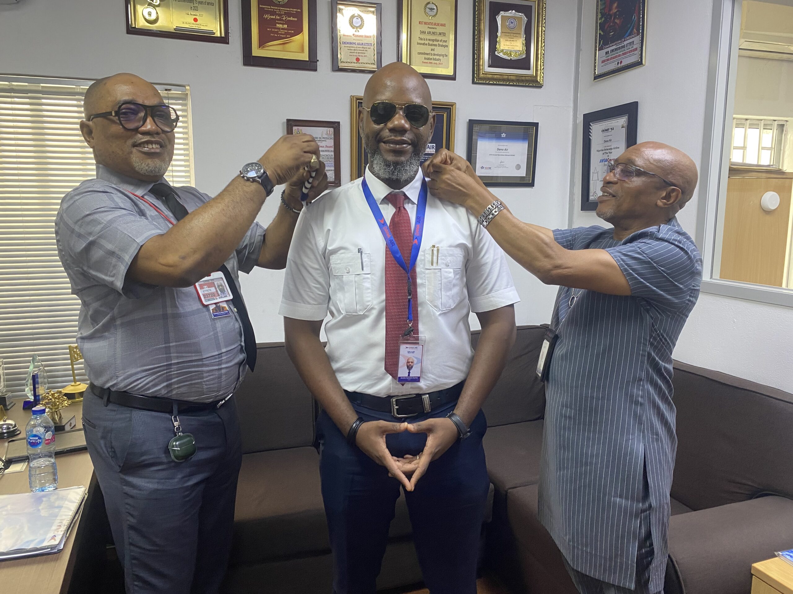 Dana Air elevates Captain Charles Omiete, secures NECA’s Employers’ Excellence Award