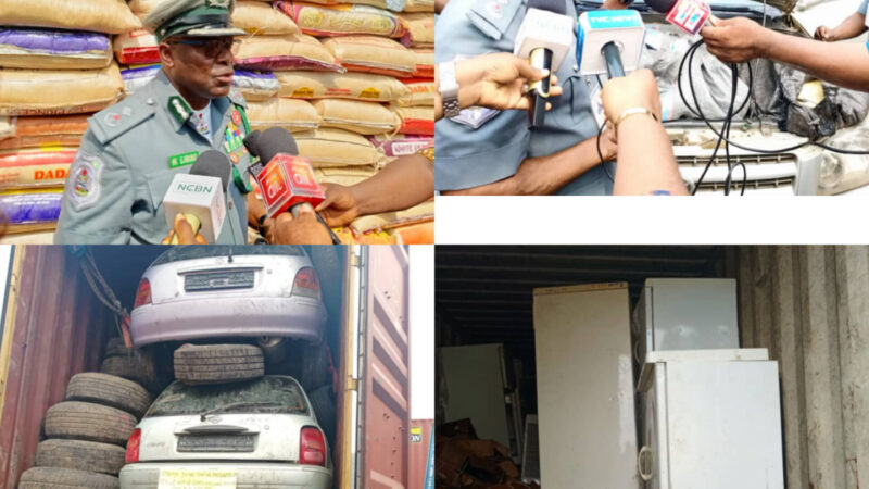 Customs intercepts smuggled rice, other items in ingenious concealment by smugglers