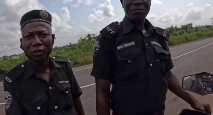 Caught in the Act: Nigeria Police arrest constables filmed requesting money from tourist 