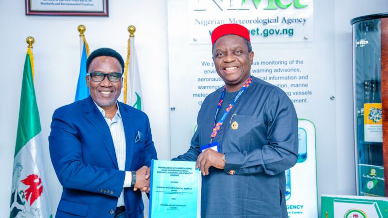 Nigeria: NiMet, Unizik forge strategic partnership to establish weather station