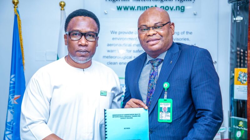 NiMet launches University Network Programme to promote early weather, climate warnings to farmers