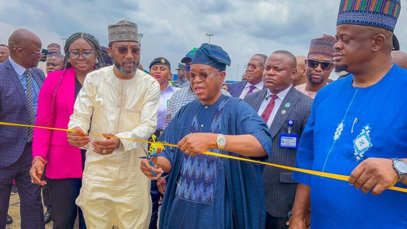 Oyetola unveils infrastructure boost for Onne Port, commissions Road “D” Project, Mooring Boats