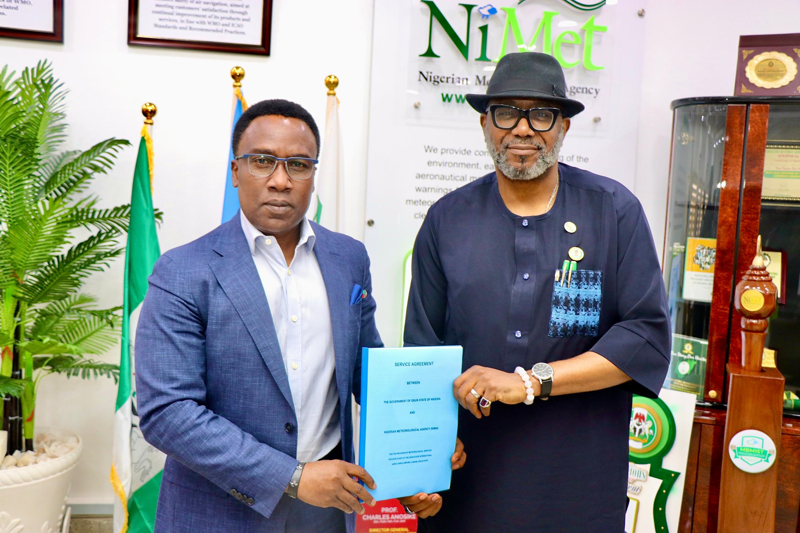 NiMet Signs MoU with Ogun State to Build Weather Station at Sagamu Cargo Airport