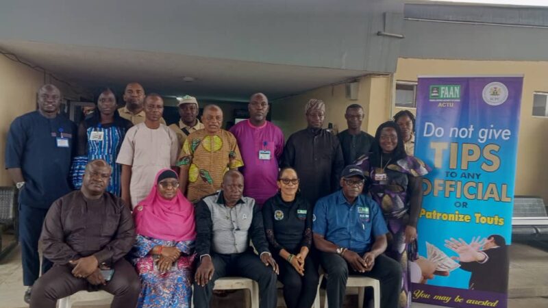 ICPC Conducts Anti-Corruption Seminar at Samuel Ladoke Akintola Airport, Ibadan