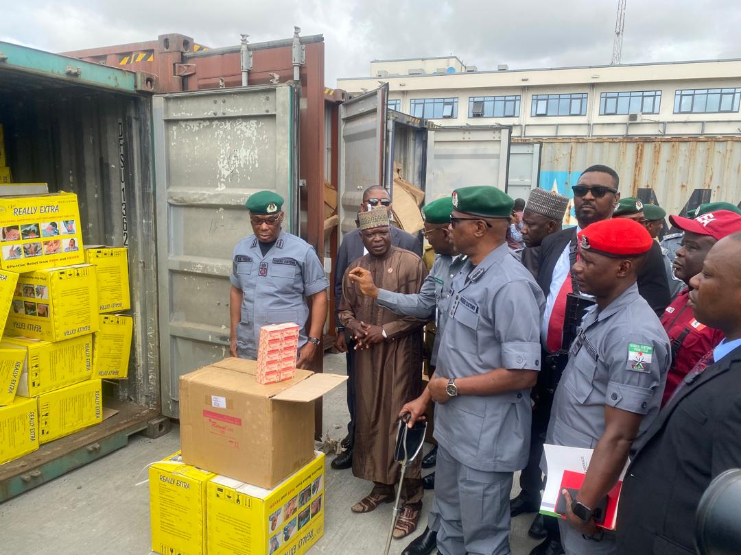 Nigeria Customs Seizes Expired Pharmaceuticals, Tramadol Worth NGN 1.8 Billion at Apapa Port