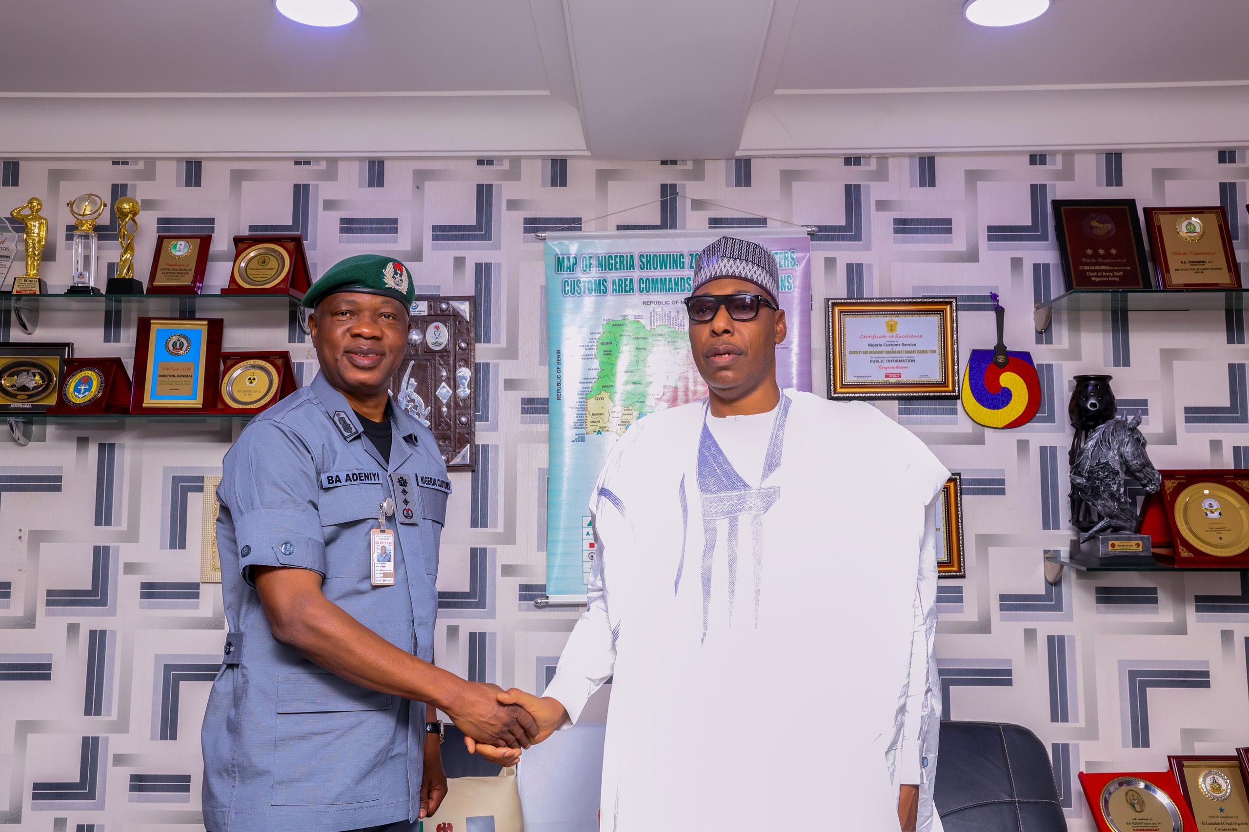 Governor Zulum Strengthens Ties with Nigeria Customs, Emphasises Strategic Collaboration on Border Security