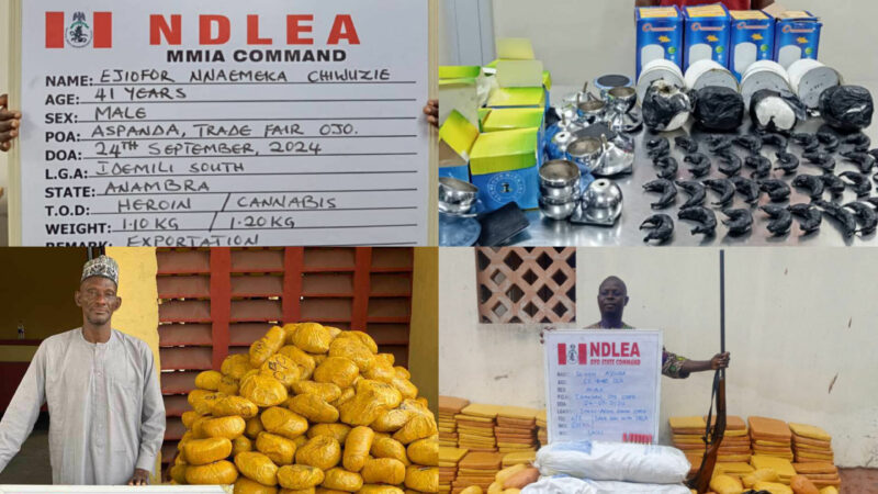 NDLEA Nabs Two Kingpins, Ex-Convicts, Foils International Drug Trafficking Operations