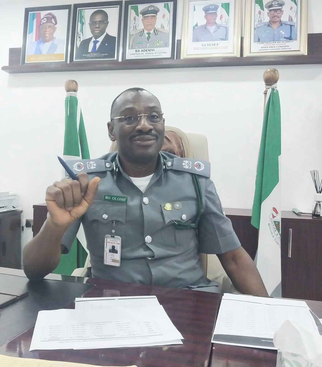 Apapa Customs Command Rakes in N1.6 Trillion in Q3 as Comptroller Olomu Boosts Trade Facilitation Efforts