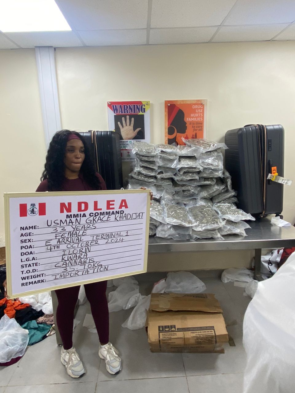 Canadian Nurse, others Arrested for Drug Trafficking as NDLEA Intercepts N7 Billion Worth of Opioids at Nigerian Seaports