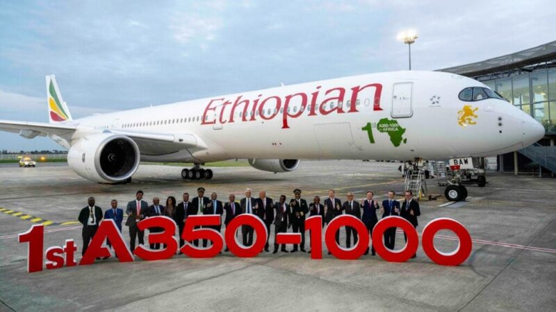 Ethiopian Airlines Makes History with Arrival of Africa’s First Airbus A350-1000