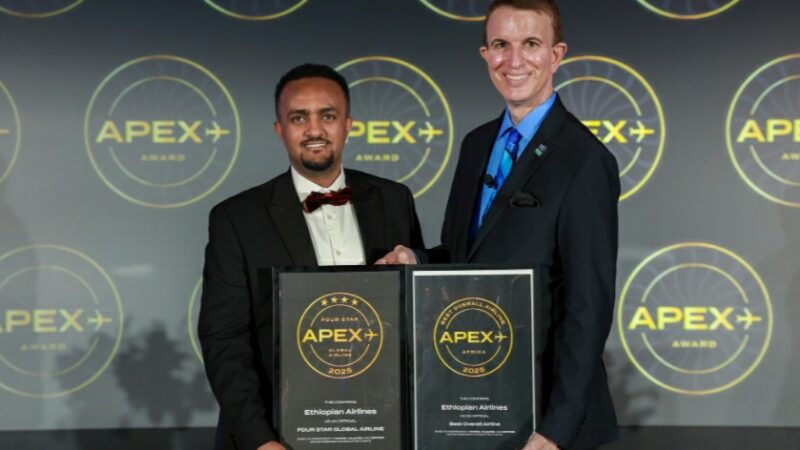 Ethiopian Airlines Honoured with Four-Star Global Airline Award