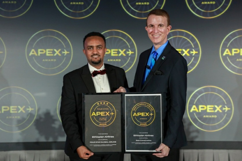 Ethiopian Airlines Honoured with Four-Star Global Airline Award