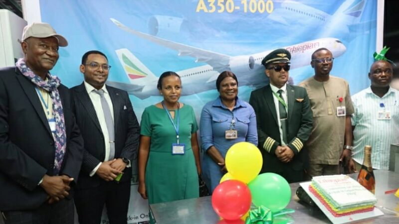 Ethiopian Airlines Deploys Newly Acquired Africa’s First A350-1000 to Nigerian Route