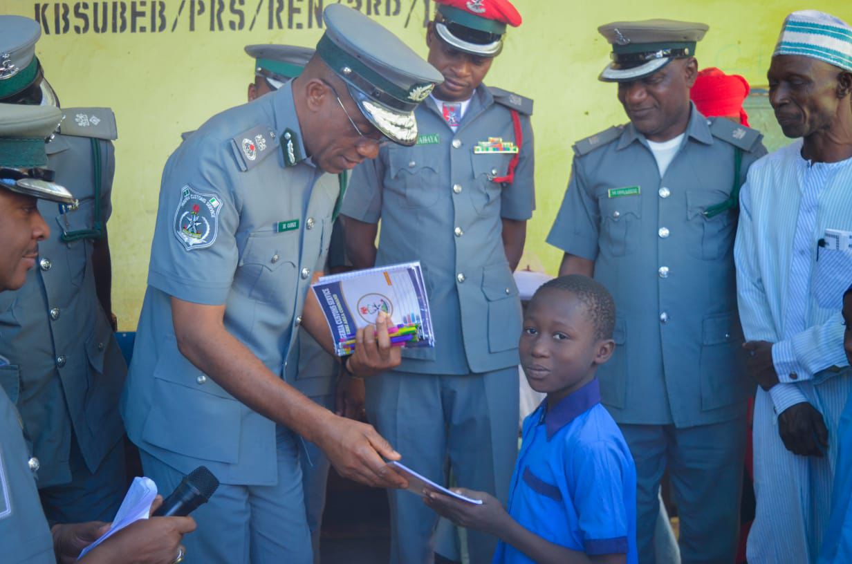 Nigeria Customs Donates Writing Materials, Food to Over 1,700 Pupils in Kebbi