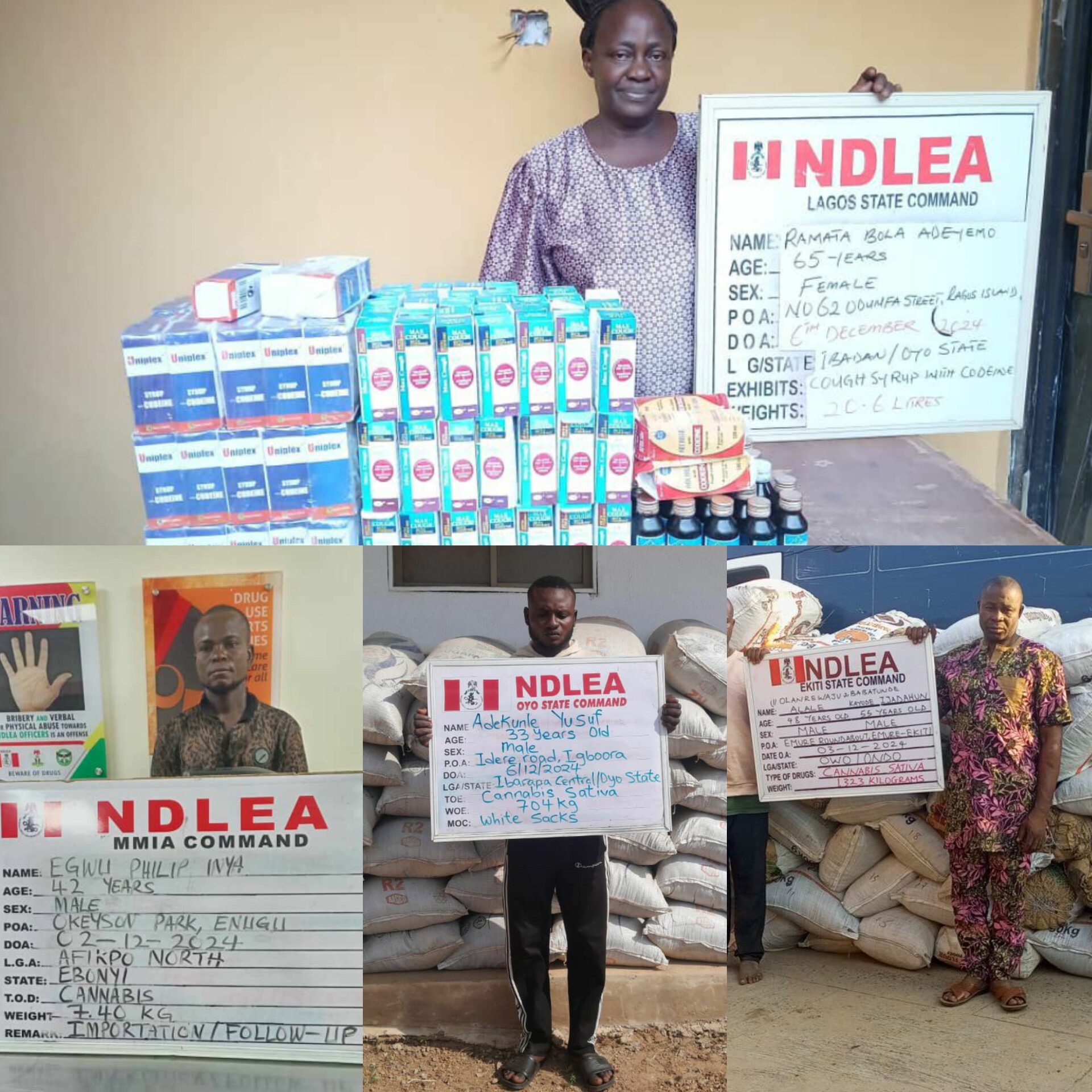 NDLEA Arrests Engineer Over Illicit Drug Consignments Hidden in Pressure Machines