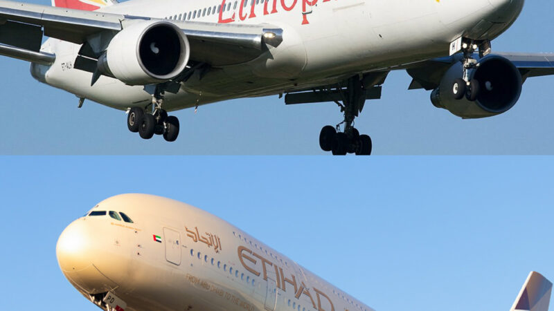 U.S. Department of Transport Fines Ethiopian Airlines, Etihad Airways for Airspace Violations