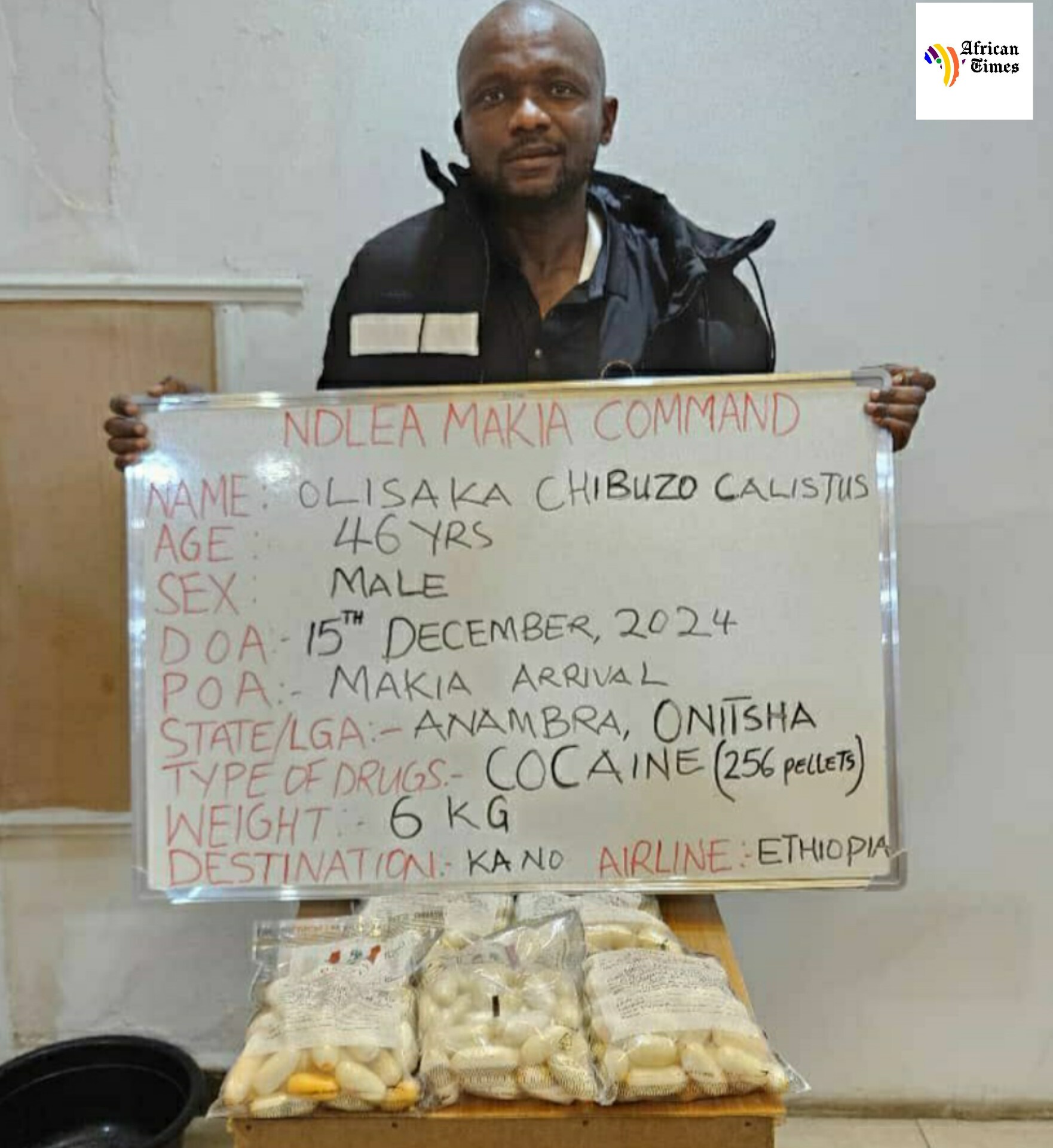 NDLEA Arrests Man for Body Packing Cocaine at Kano Airport, Busts Multiple Drug Dealers