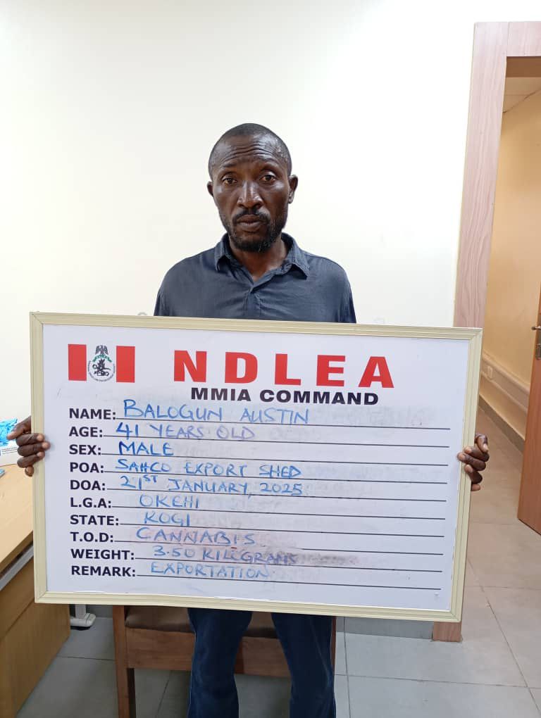 NDLEA Intercepts UK-Bound Drugs Concealed in Duvet at Lagos Airport, Arrests Suspects