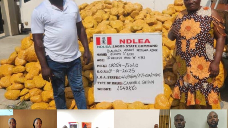 NDLEA Arrests Drug Kingpin, Others in Nationwide Crackdown