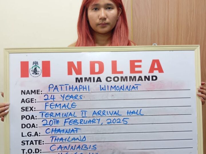 NDLEA Arrests Thai Woman with 46.6kg of Cannabis at Lagos Airport, Foils UK-Bound Trafficking Attempt