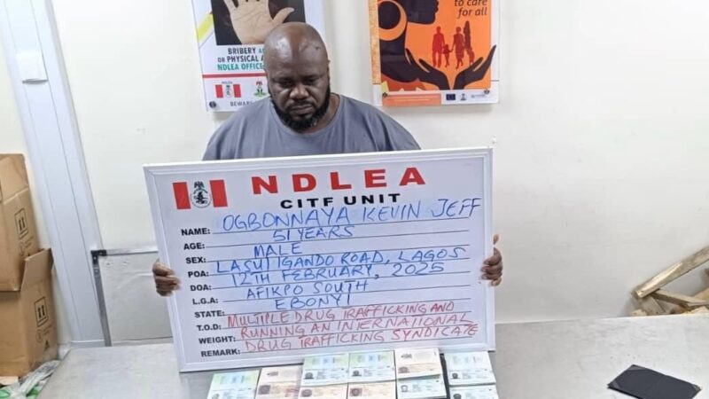 NDLEA Arrests Notorious Drug Baron in Lagos After 17 Years in Hiding