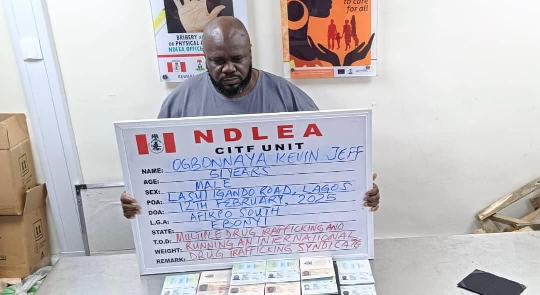 NDLEA Arrests Notorious Drug Baron in Lagos After 17 Years in Hiding