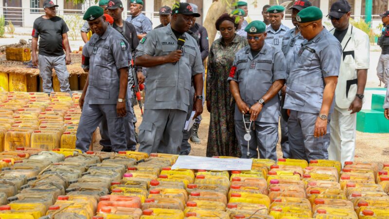 Customs Crack Down on PMS Smugglers in Adamawa, Intercept 916 Kegs Worth N22.9 Million