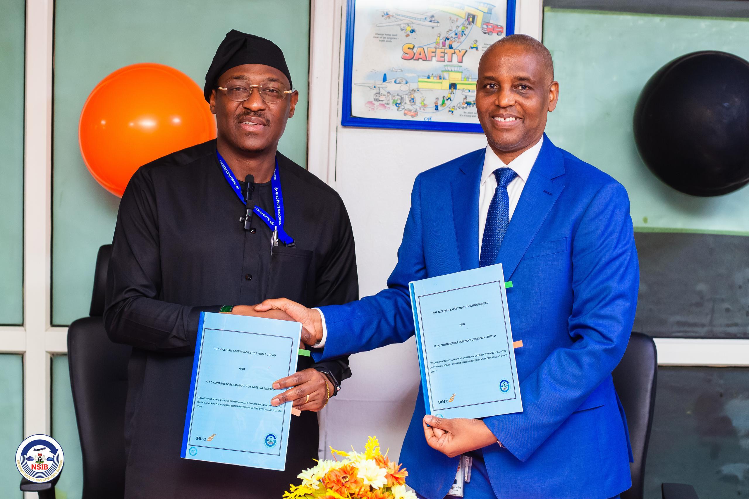 NSIB, Aero Contractors Forge Strategic Partnership to Strengthen Aviation Safety, Human Capital Development