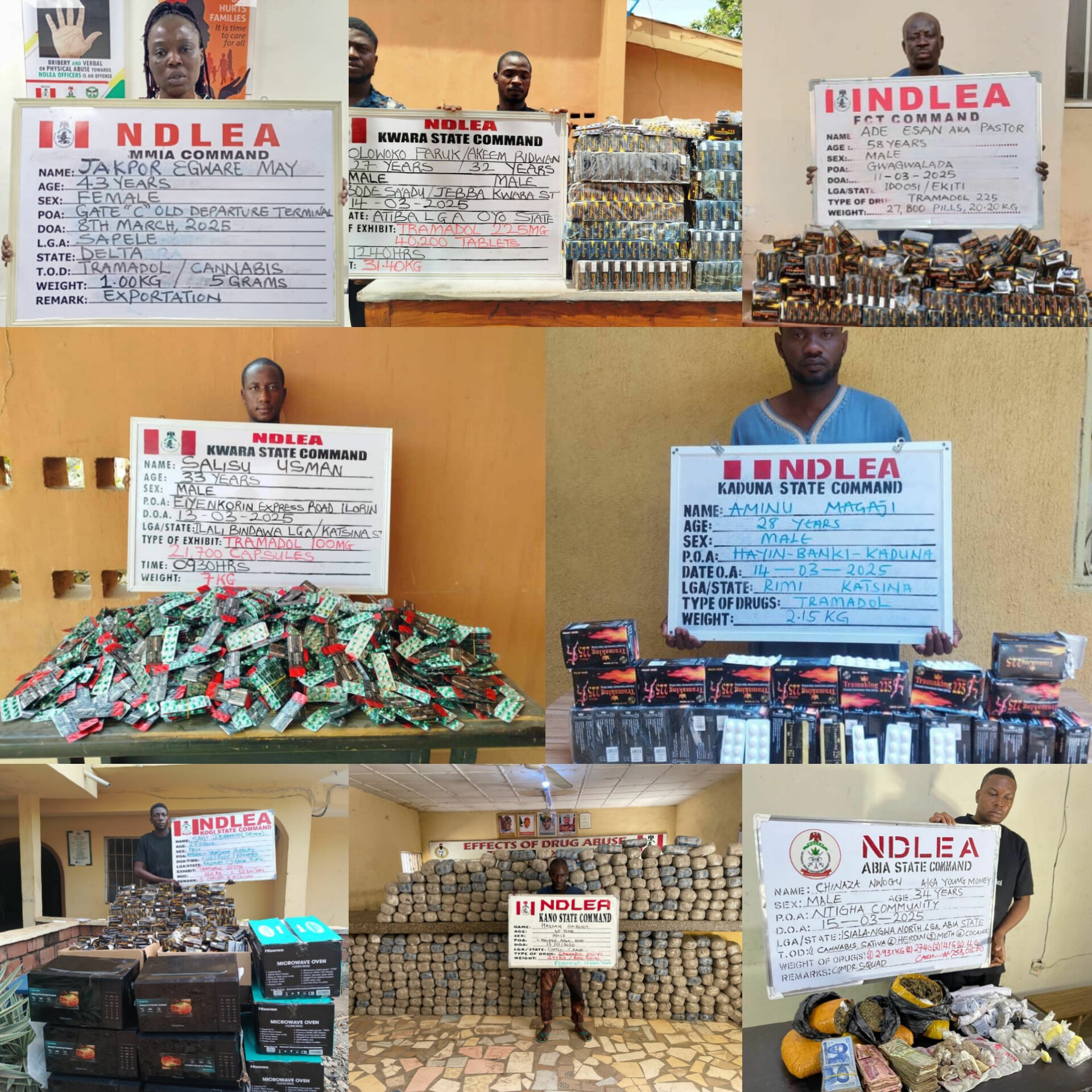 NDLEA Intercepts Cocaine, Opioids Concealed in Prayer Beads and Board Games Bound for US, Saudi Arabia, Italy, Poland