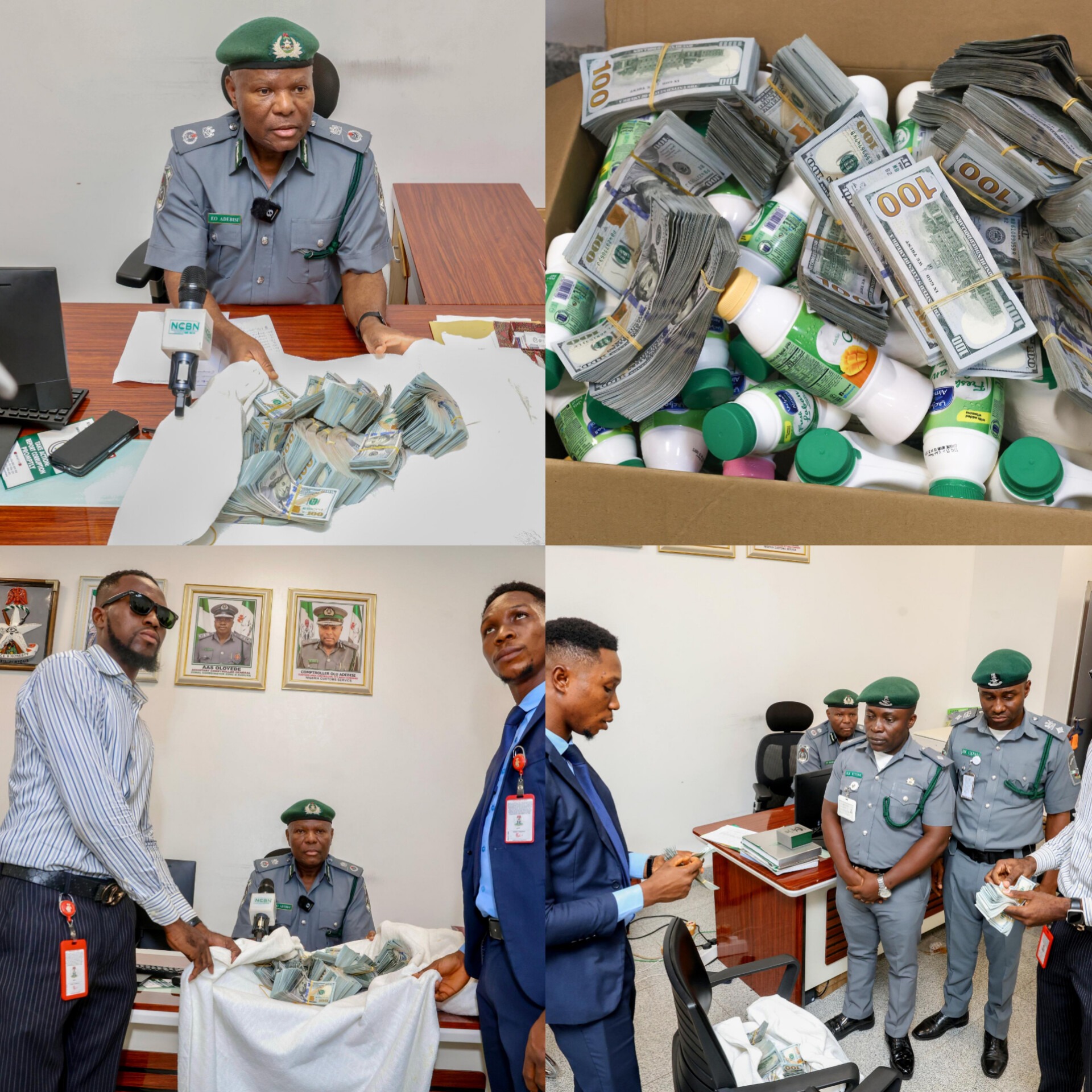 Customs Seizes $193,000 Concealed in Yoghurt Carton at Abuja Airport