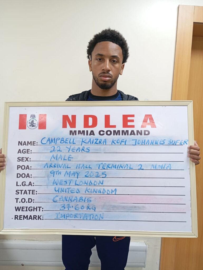 NDLEA Foils Iran-Bound Cocaine Smuggling Attempt, Arrests British Ex-Convict with 37.6kg Cannabis at Lagos Airport 3 IMG 20250511 WA0065 1