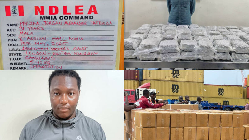 NDLEA Intercepts N6.5 Billion Worth of Opioids at Lagos, Rivers Ports, Arrests Two British Nationals in Drug Bust