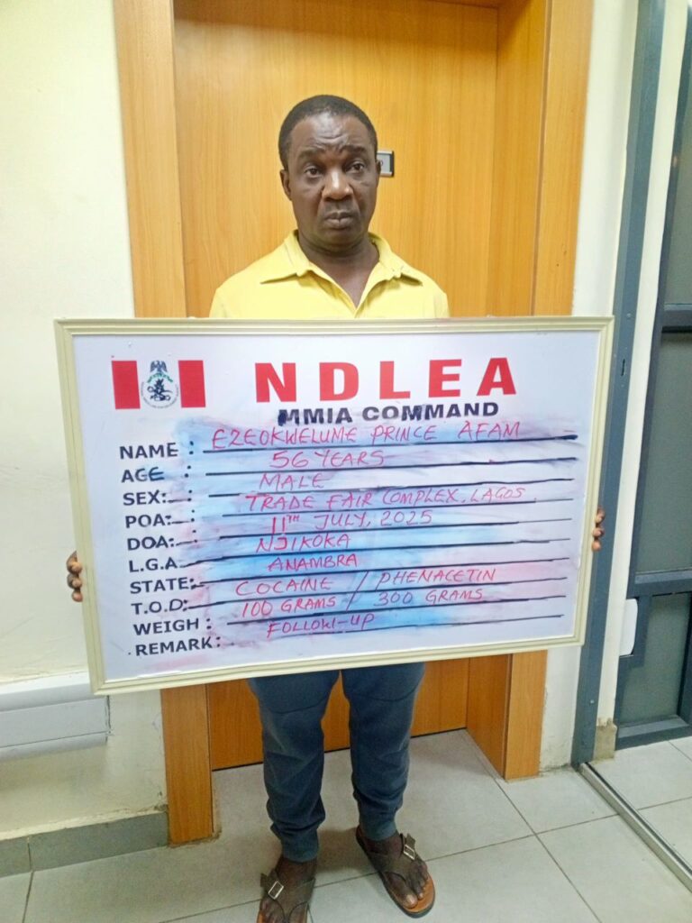 NDLEA Arrests Wanted Drug Kingpin, Uncovers Cocaine, Loud Hidden in Microwaves, Lipsticks 2 IMG 20250713 WA0047