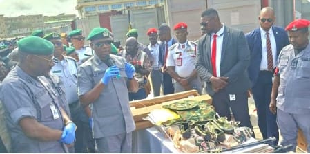 Customs Seizes 16 Containers of Arms, Ammunition, Banned Pharmaceuticals at Apapa Port 2 10 39 58 Apapa seizure 5