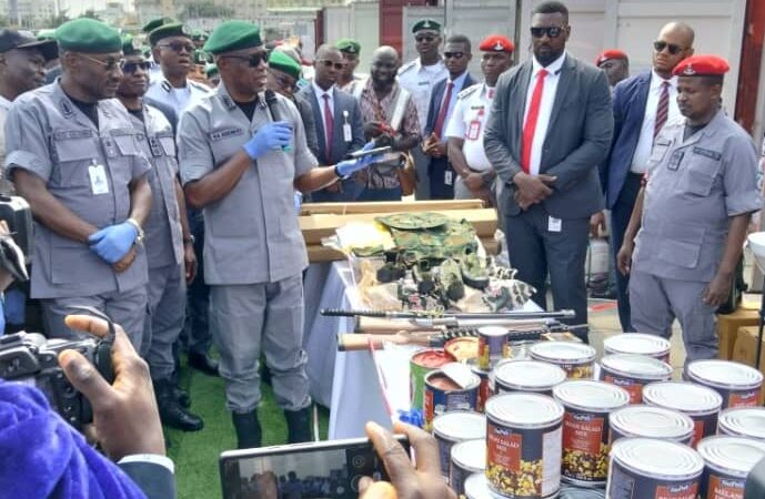 Customs Seizes 16 Containers of Arms, Ammunition, Banned Pharmaceuticals at Apapa Port