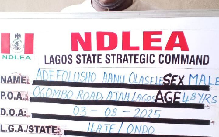 NDLEA Arrests Lagos Pastor for Masterminding Cross-Border Drug Trafficking