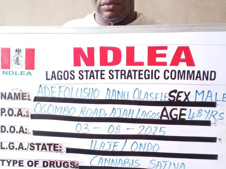 NDLEA Arrests Lagos Pastor for Masterminding Cross-Border Drug Trafficking